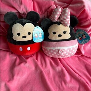 🎀🐭8" Minnie&Mickey Mouse Squishmallow Set!🎀🐭